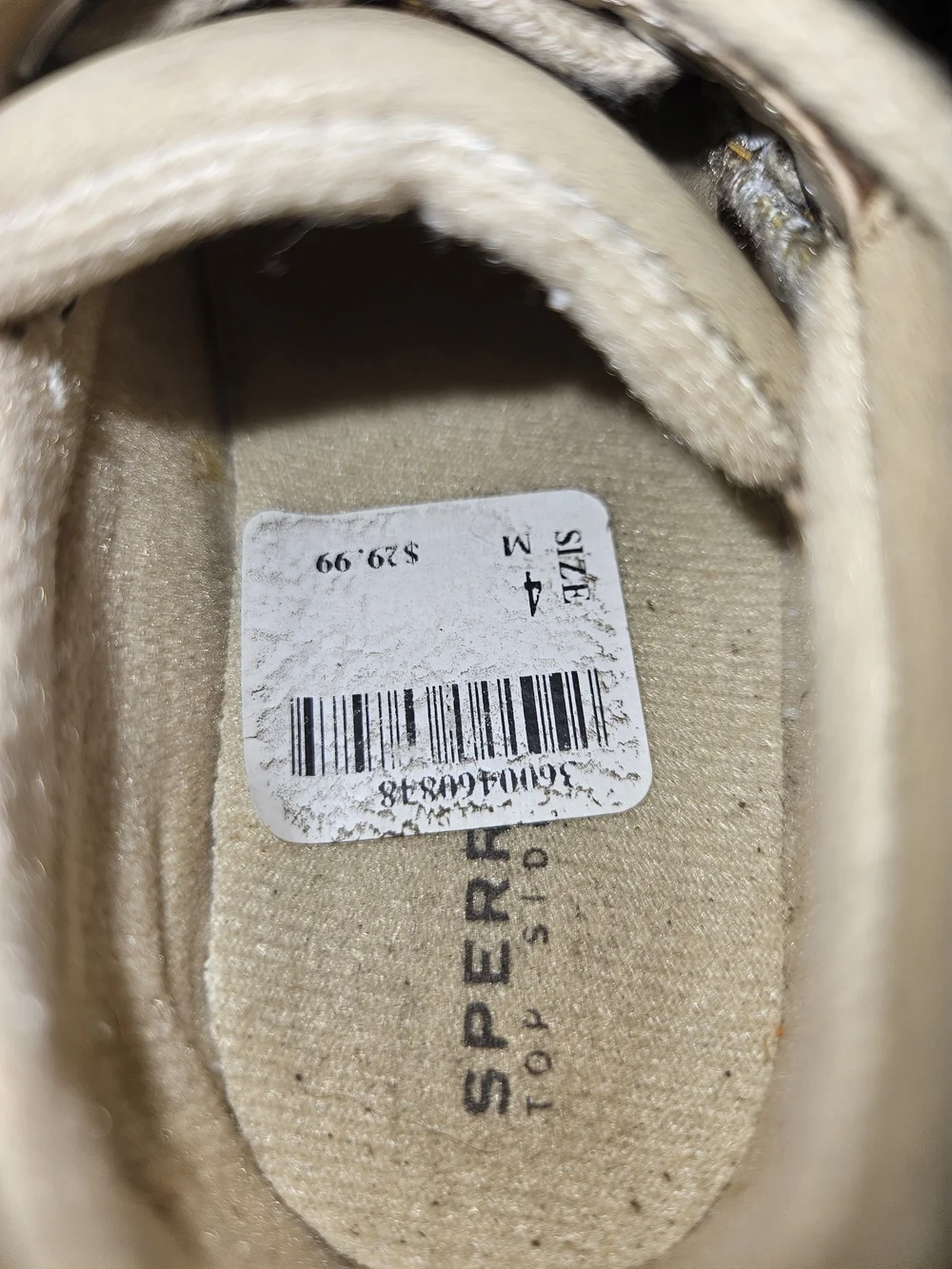 Sperry Kids Light Tan Moccasin Boat Shoes with Laces
